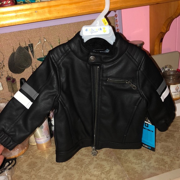 infant leather jacket